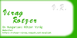 virag rotzer business card